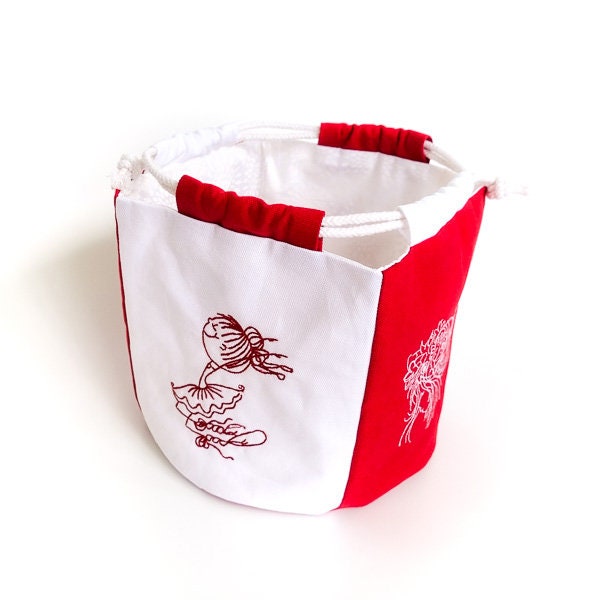 Japanese Pouch Design Japanese Drawstring Pouch Pattern/ Craft Pouch – Emels' Handicraft